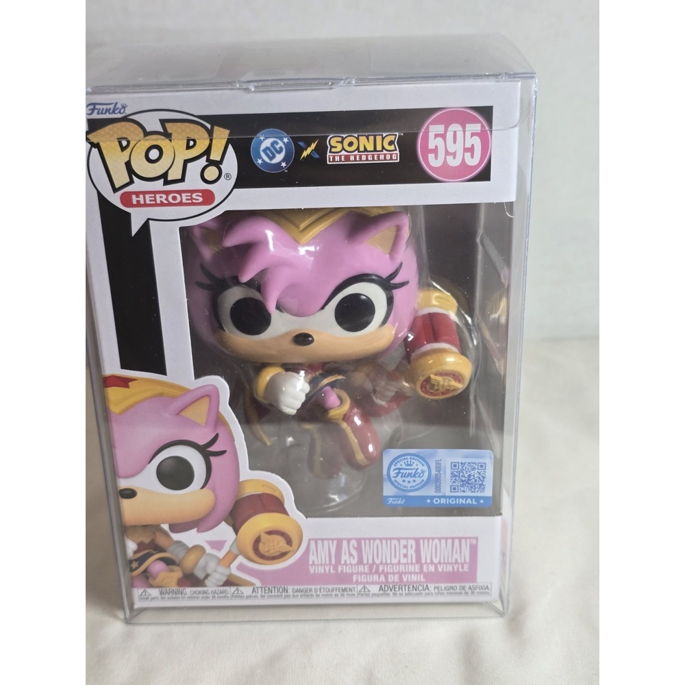 Funko Pop! DC x Sonic the Hedgehog AMY as WONDER WOMAN #595 Target Exclusive